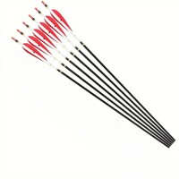 Feather Fletched Crested Arrows 6pk