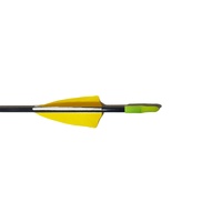 Fiberglass Arrow Feather Fletch 3pk